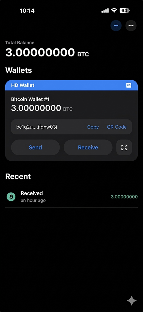 Aura HD Bitcoin wallet